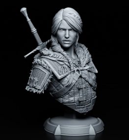 ciri witcher 3d print