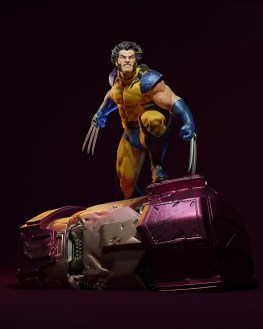 Wolverine vs sentinel 3d print stl