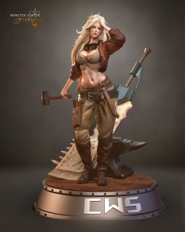 Gemma monster hunter 3d print