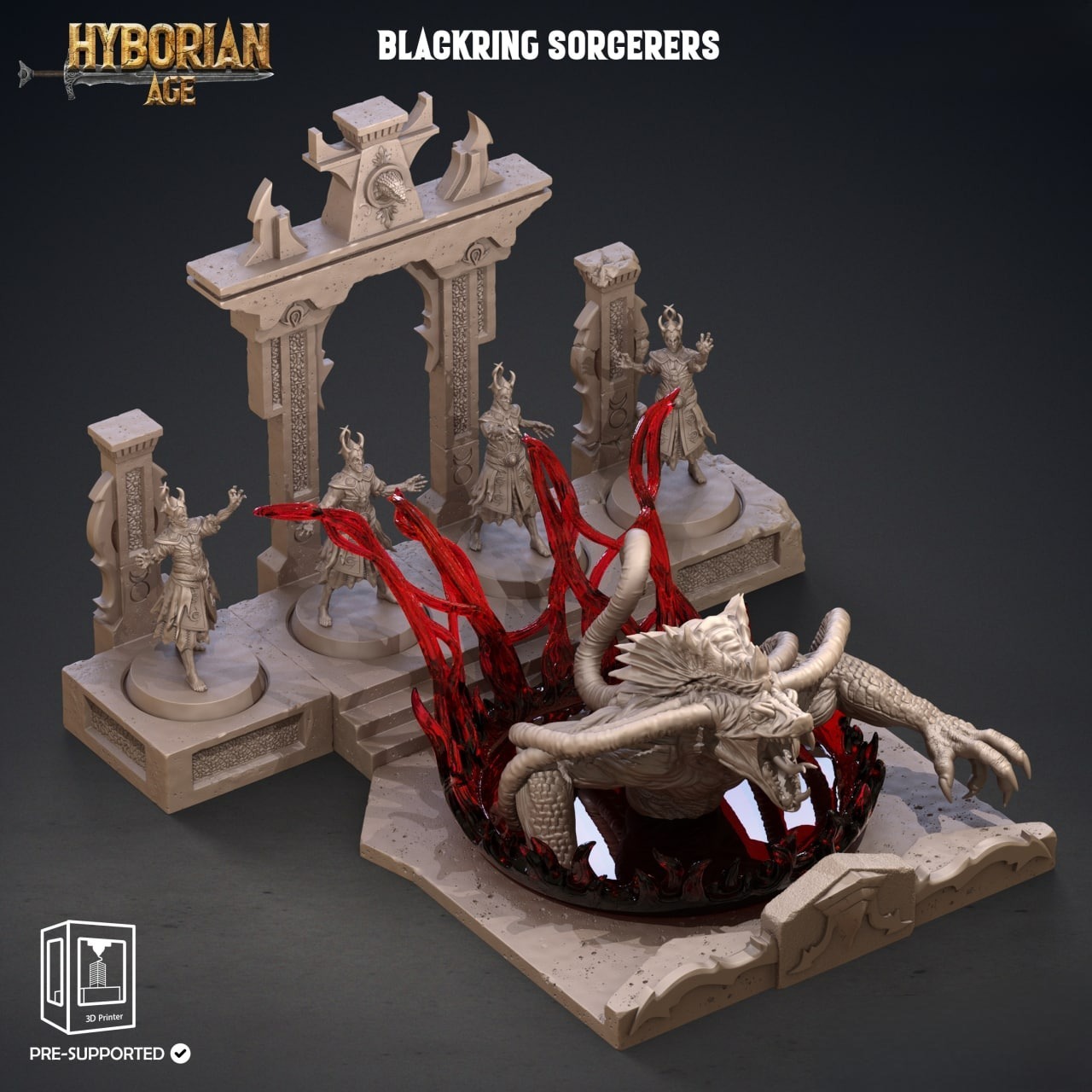 asffg Blackring sorcerers 3d print stl