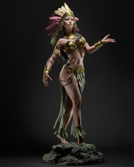Aztec Goddess 3d print stl