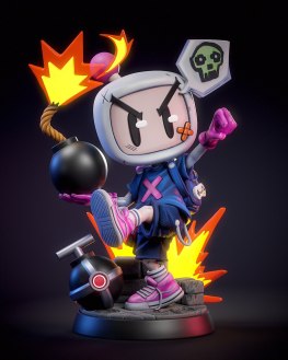 Bomberman 3d print stl files