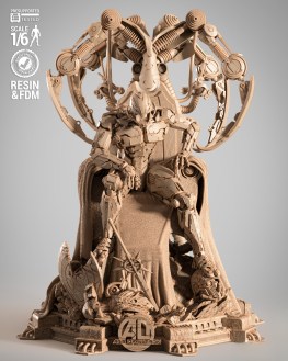 Ultron on throne 3d print stl