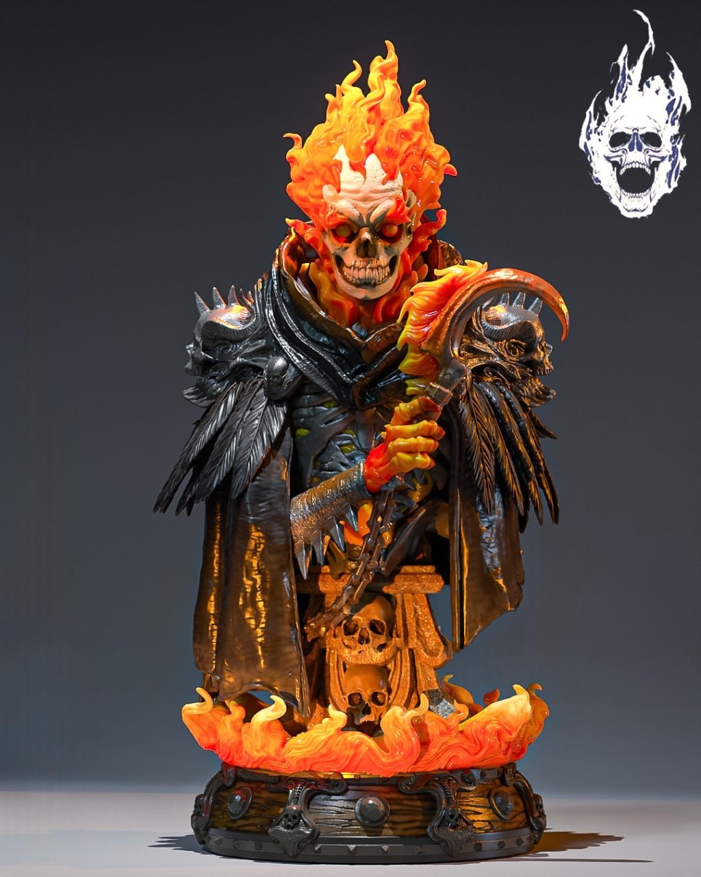 photo_5228860948029234006_y ghost rider bust 3d print