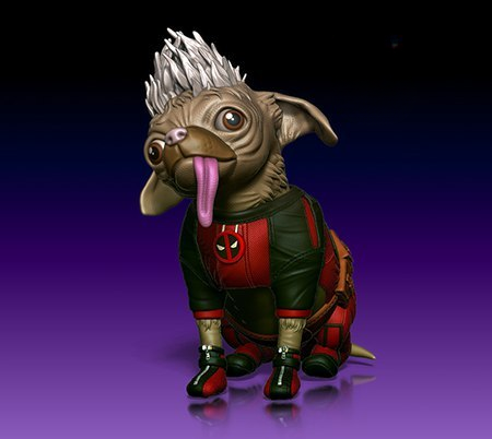 deadpooldog Deadpool dog 3d print