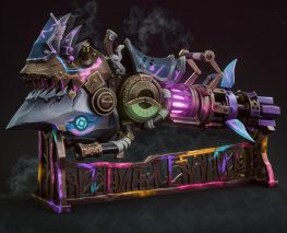 Jinx Rhino gun 3d printed