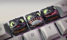 Toothless keycaps 3d print