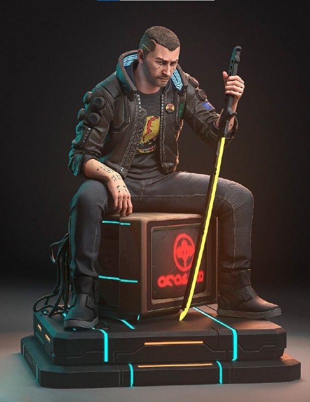 5798827868694891874 Male V - Cyberpunk 2077 3d print stl files