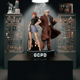 Jim gordon & Batgirl 3d print stl files