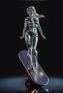 Shalla bal silver surfer 3d print stl