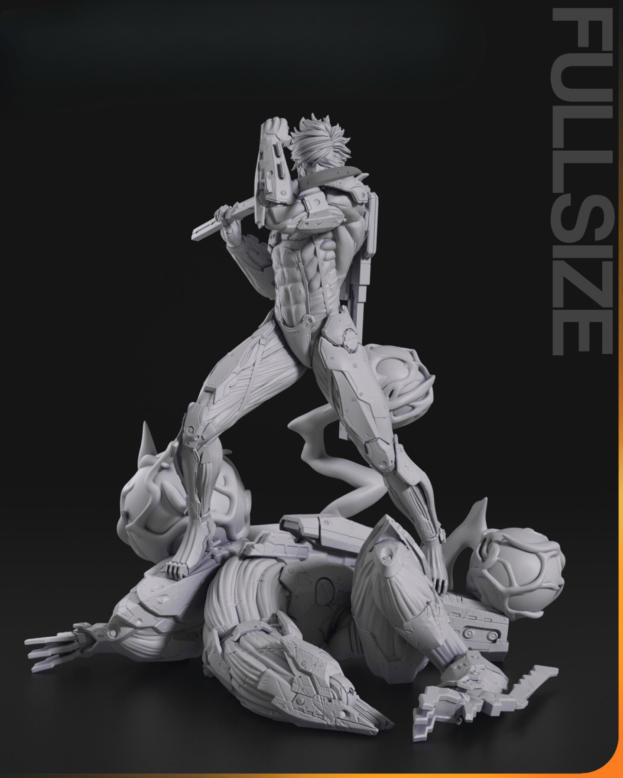 Raiden Metal gear solid 3d print stl files - 3D PRINT MAKER CLUB