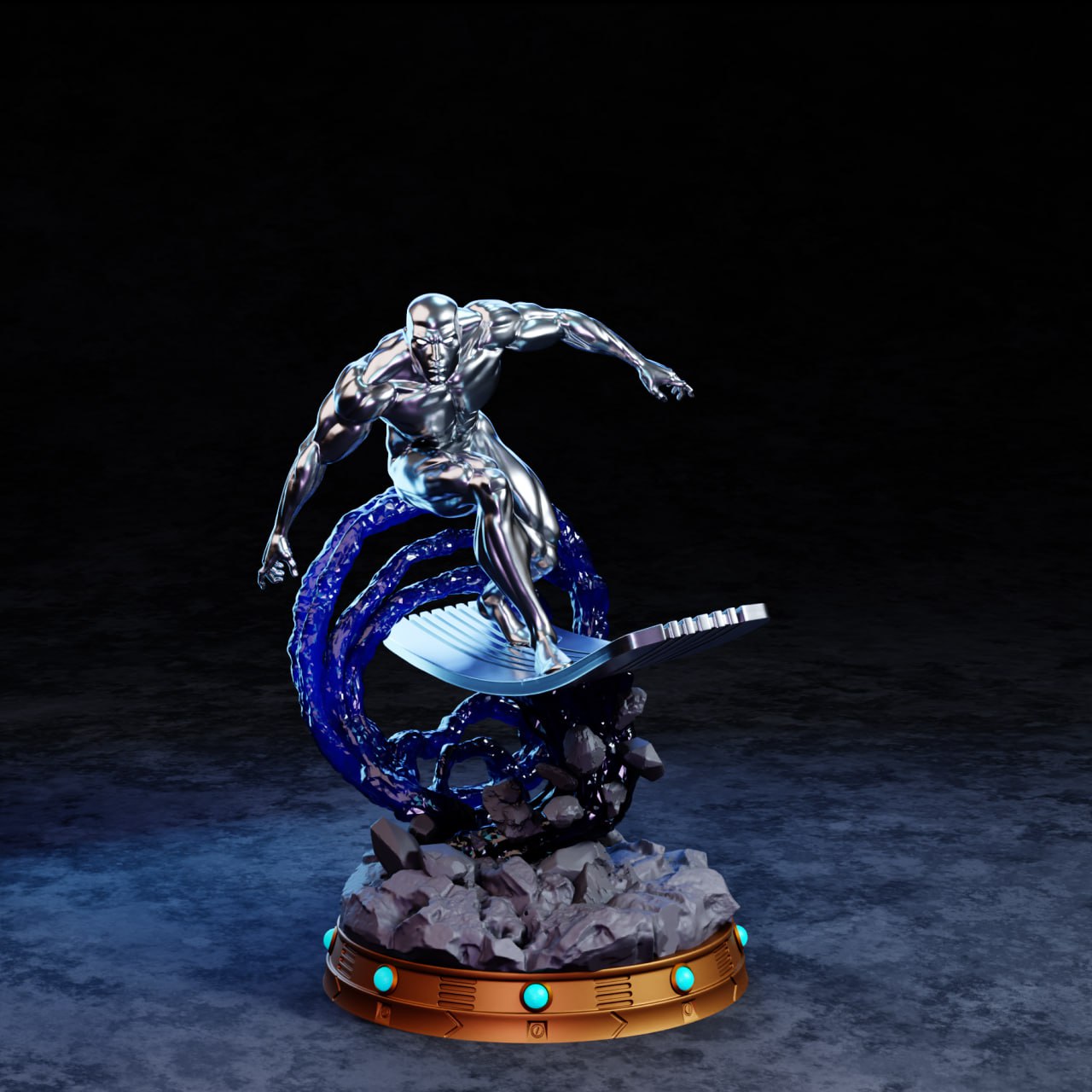 4922808403223055221 Silver surfer 3d print stl