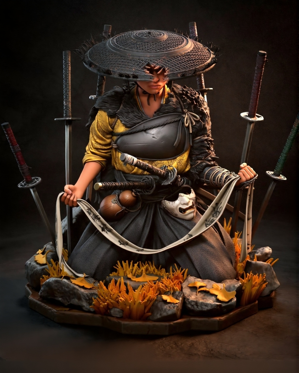 5249244712495943139 Atsu Ghost of yotei 3d print stl files