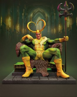 Loki on throne 3d print