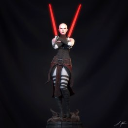 Asajj ventress 3d print stl