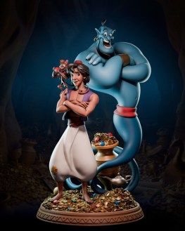 Aladdin & genie 3d print stl